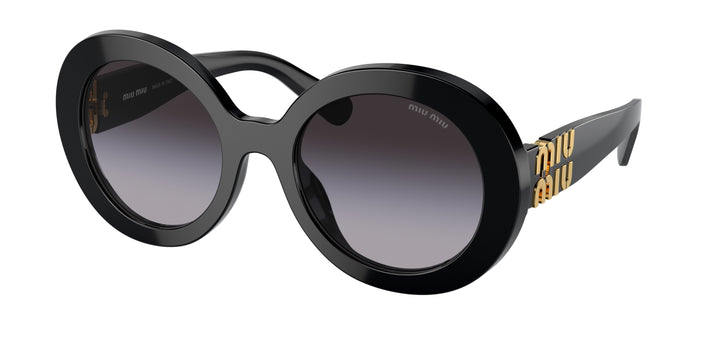 Miu Miu MU11YS Black Round Sunglasses