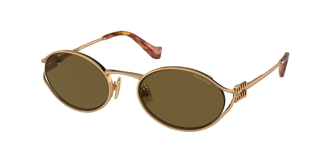 Miu Miu MU52YS Brown Lens Metal Sunglasses