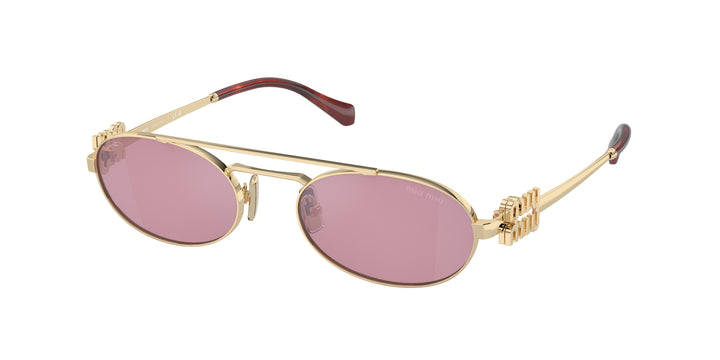 Miu Miu MU54ZS Sunglasses in Gold Pink