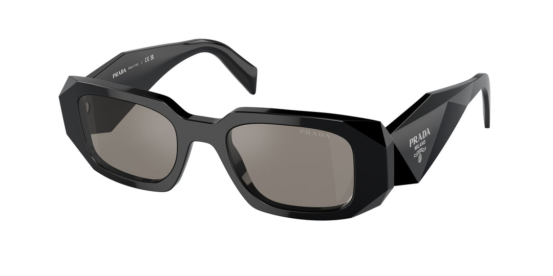 Prada PR17WS Sunglasses in Black Silver Mirror