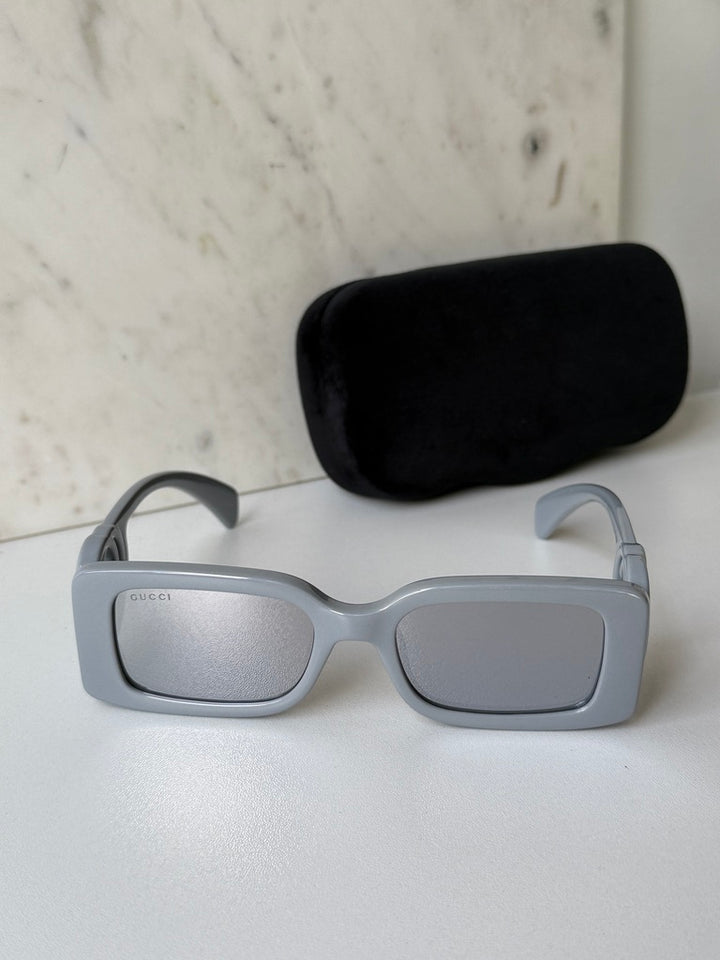 Gucci GG1325S Slim Sunglasses in Silver Mirror