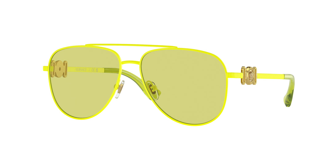 Versace Kids VK2002 Aviator Sunglasses in Yellow