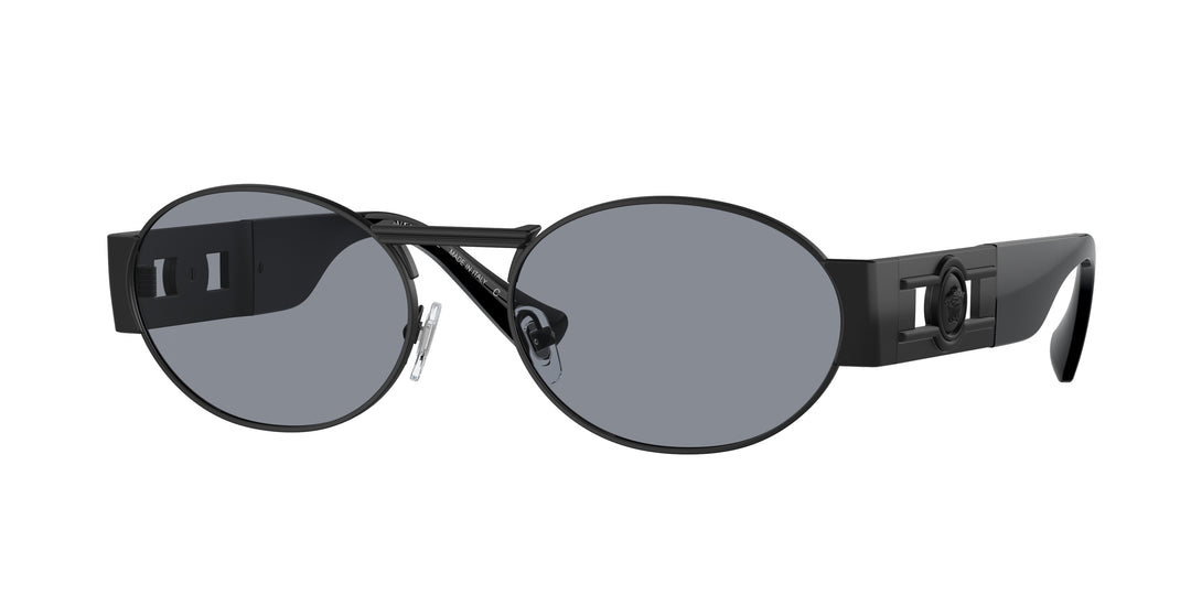 Versace VE2264 Oval Sunglasses in Matte Black