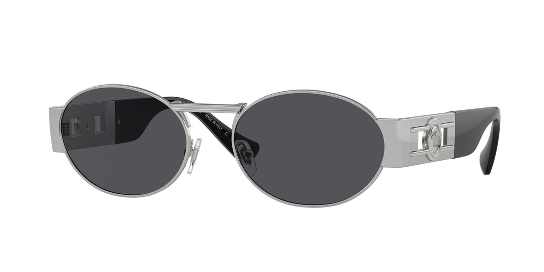 Versace VE2264 Oval Sunglasses in Silver