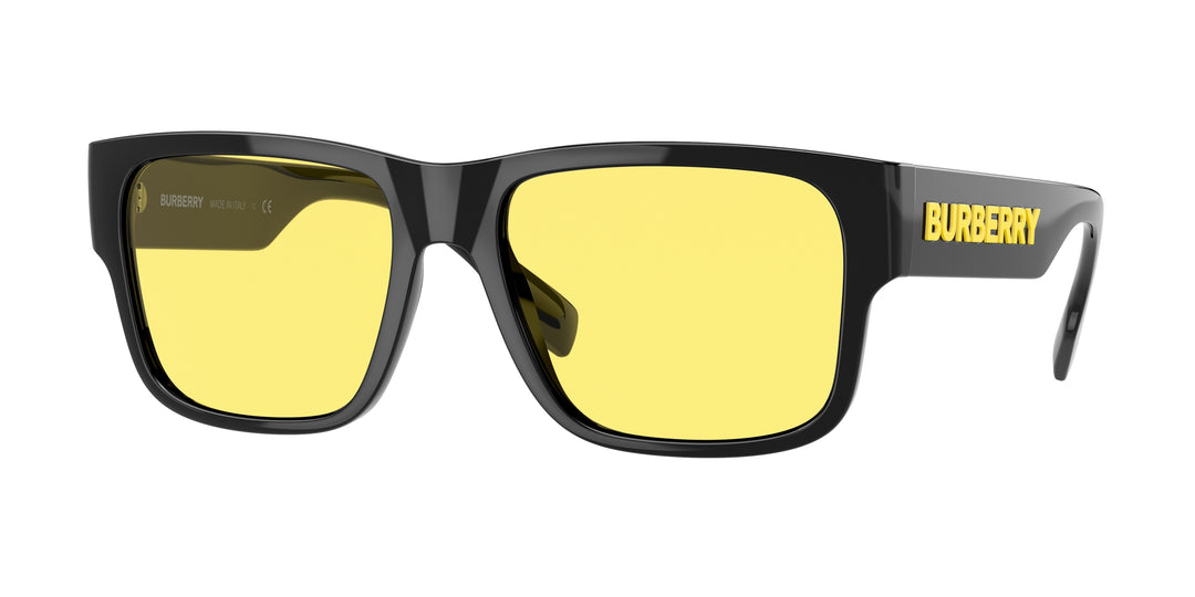 Burberry BE4358 Knight Sunglasses in Black Yellow