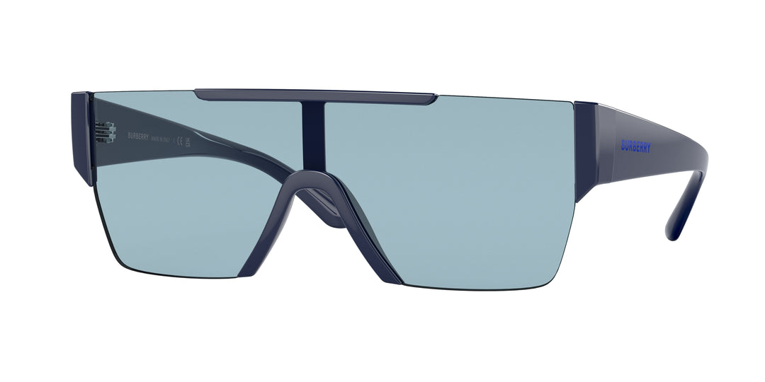 Burberry BE4291 Mirrored Shield Sunglasses in Blue