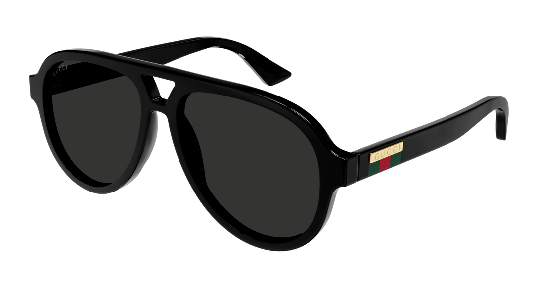 Gucci GG0767S Aviator Sunglasses in Black
