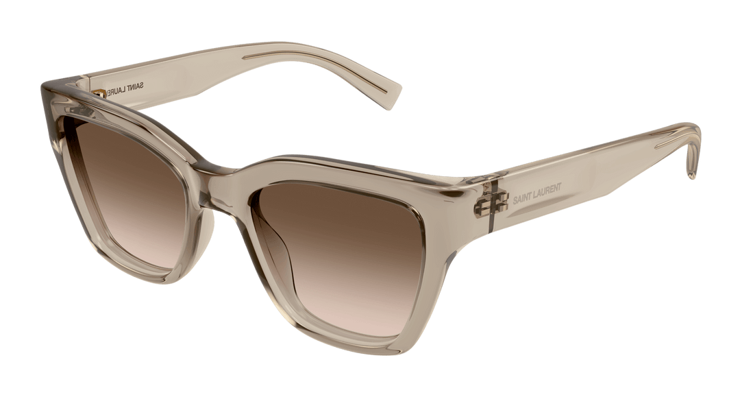 Saint Laurent SL641 Sunglasses in Beige Transparent