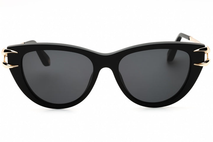 Gafas de sol ovaladas de pierna baja en negro Gucci GG1235S