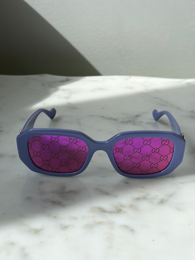 Gucci GG1535S Lilac Logo Lens Sunglasses