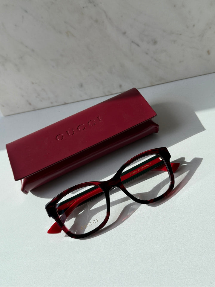 Monturas de ojos de gato Gucci GG0634O en marrón