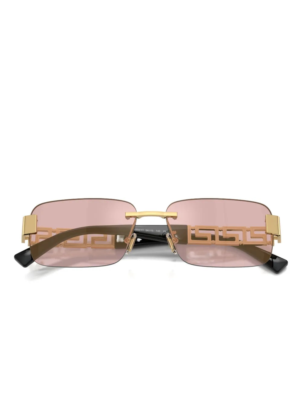 Versace VE2298 Rimless Sunglasses in Gold Pink