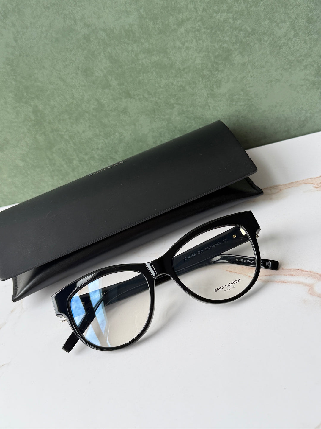 Monturas de anteojos Saint Laurent SLM108 en transparente
