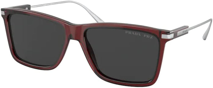 Prada PR01ZS Square Sunglasses in Red Polarized