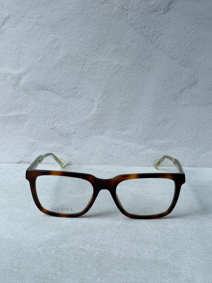 Monturas de anteojos rectangulares atrevidas Gucci GG0560O en negro
