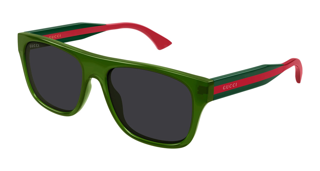 Gucci GG2119S Striped Leg Sunglasses in Green