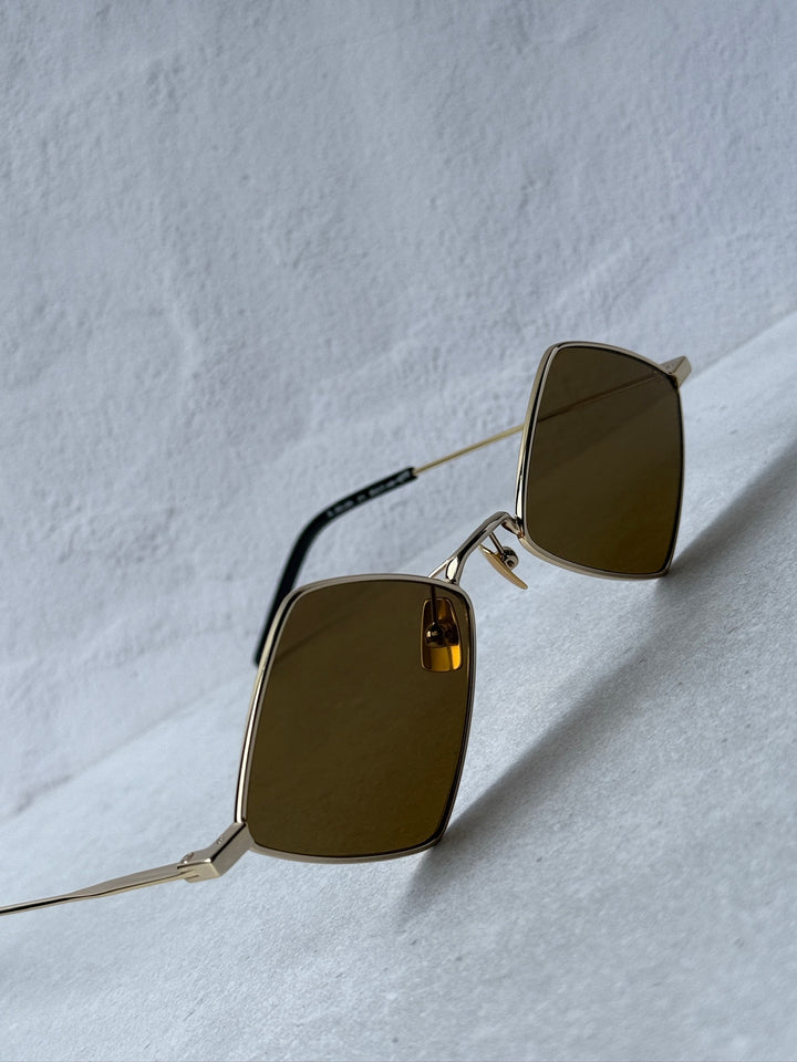Saint Laurent SL302 Lisa Sunglasses in Gold Brown