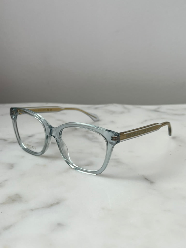 Gucci GG0566ON Clear Blue Eyeglasses Frames