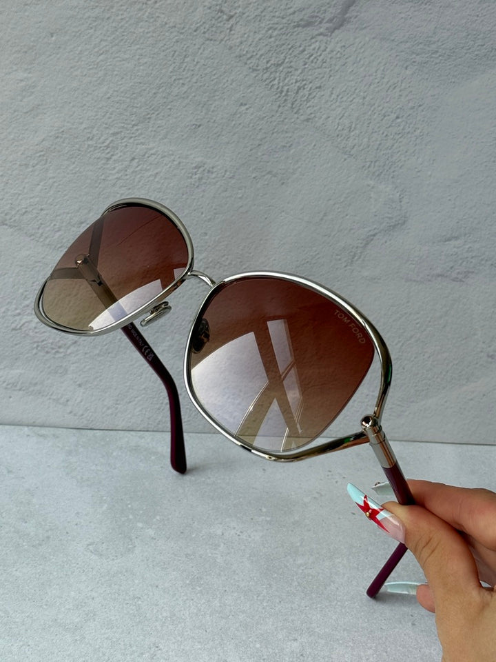 Tom Ford Marta FT1091 Silver Pink Sunglasses