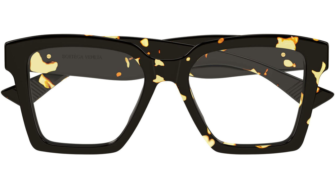 Bottega Veneta BV1458O Spotted Tortoise Square Thick Rim Frames