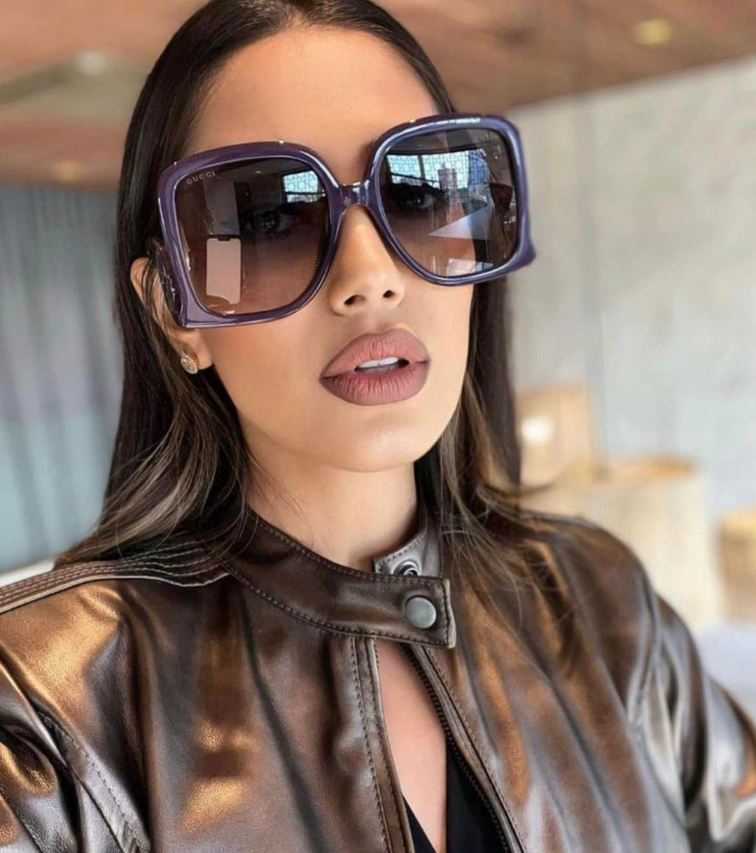 GG1326S Oversized Square Sunglasses in Purple – Designer Daydream