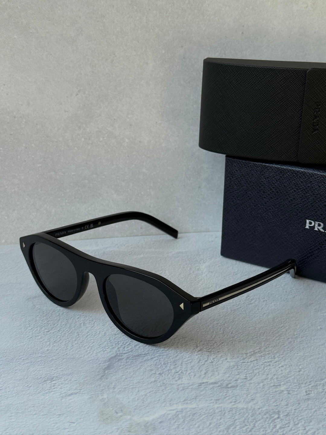 Prada PR B15S Black Sunglasses