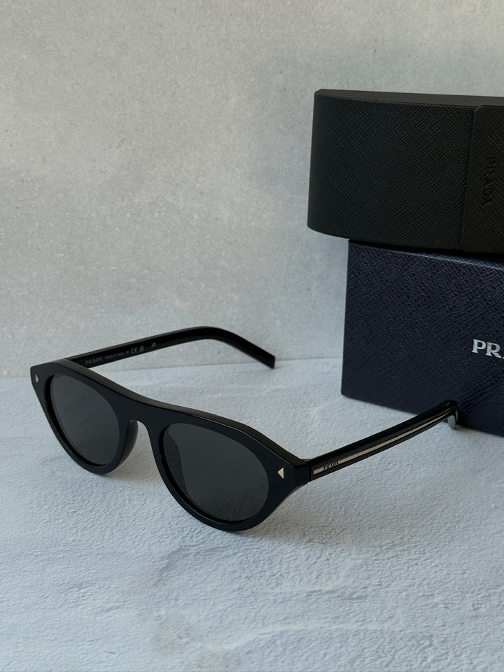 Prada PR B15S Black Sunglasses