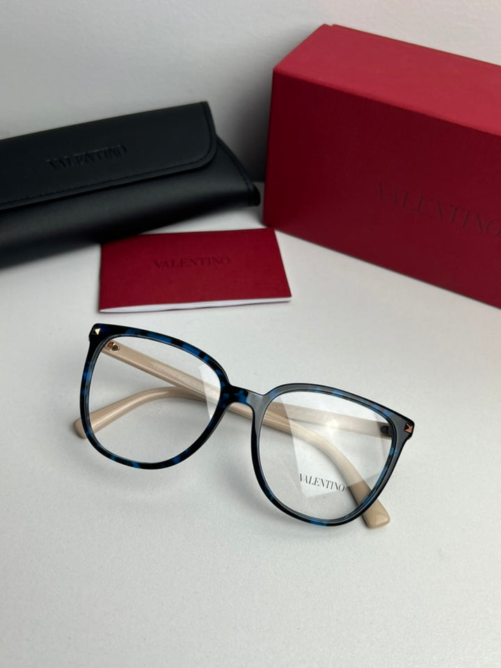 Valentino VA3059 Blue Havana Studded Frames