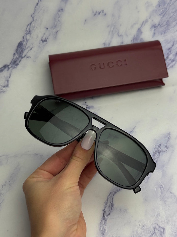Gucci GG1856S Black Aviator Sunglasses