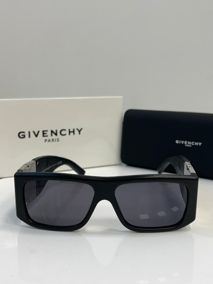 Givenchy GV40034I Leather Sunglasses in Black