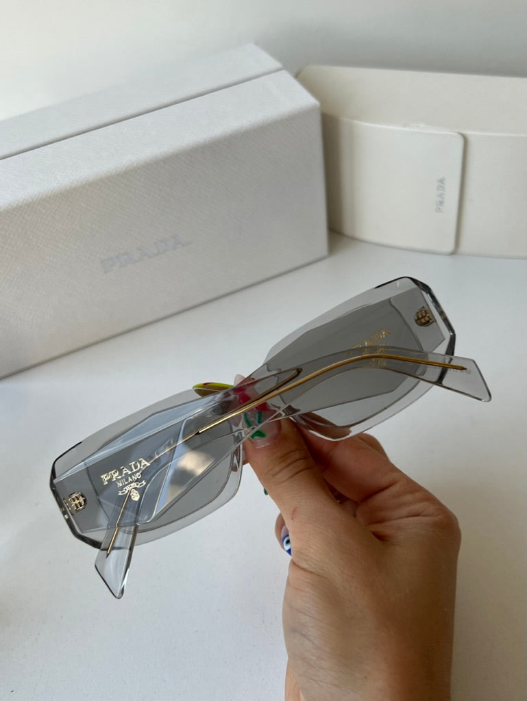 Prada PR17WS Sunglasses in Transparent Clear