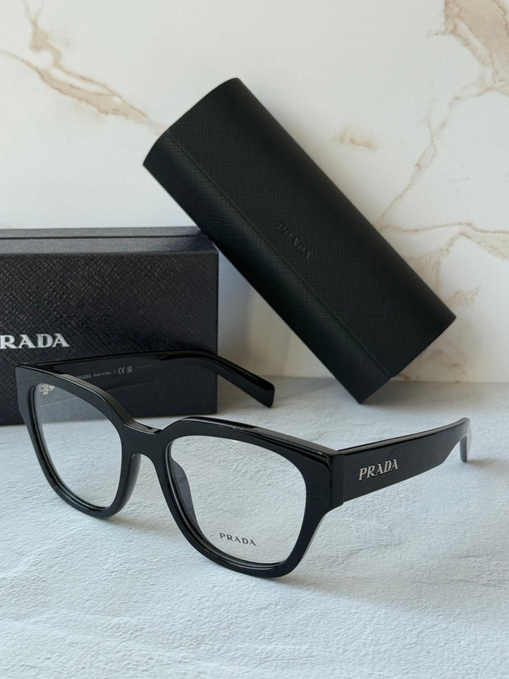 Prada PR C06V Butterfly Eyeglasses Frames in Black