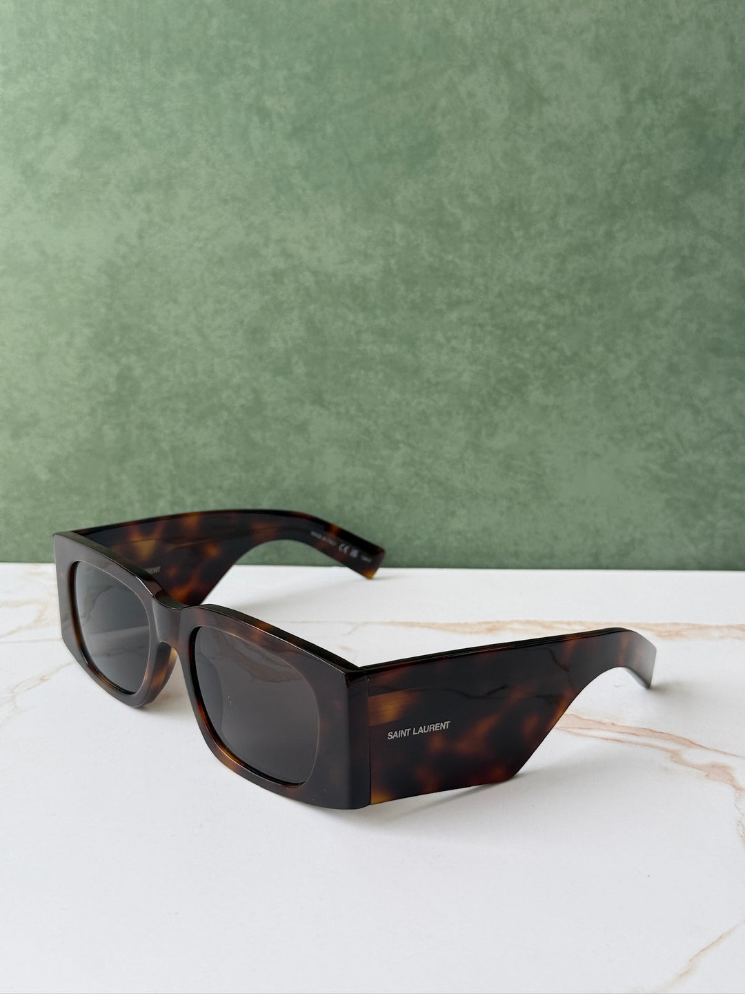 Saint Laurent SL654 Sunglasses in Havana Brown