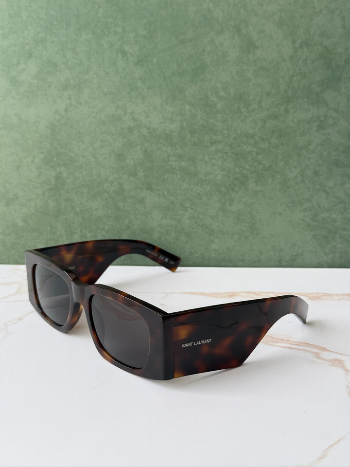 Saint Laurent SL654 Sunglasses in Havana Brown