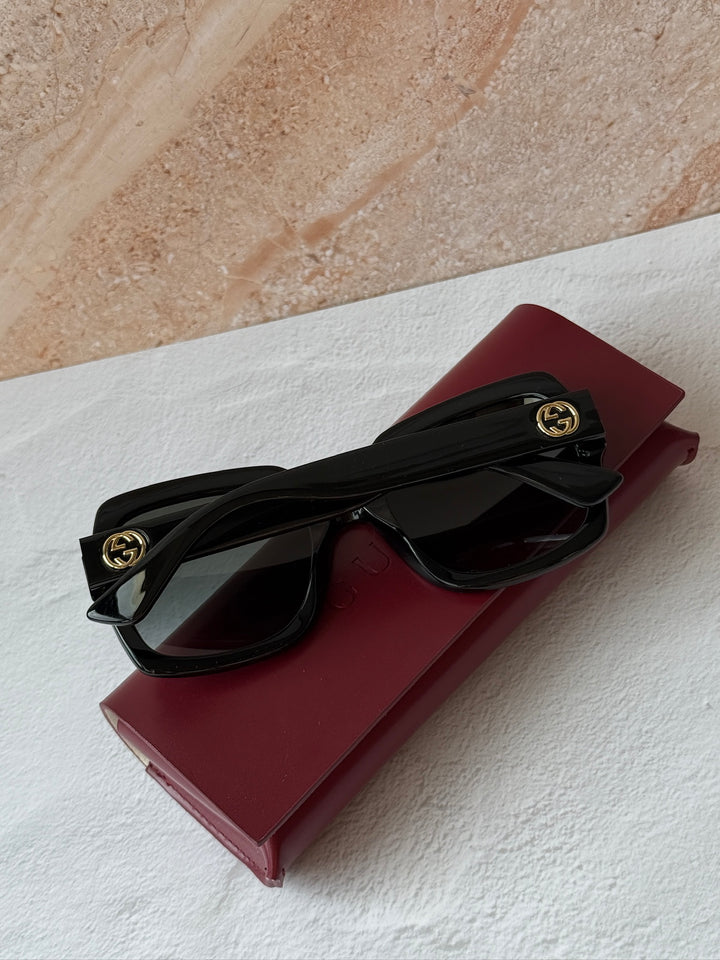 Gucci GG0036SN Gafas de sol cuadradas negras