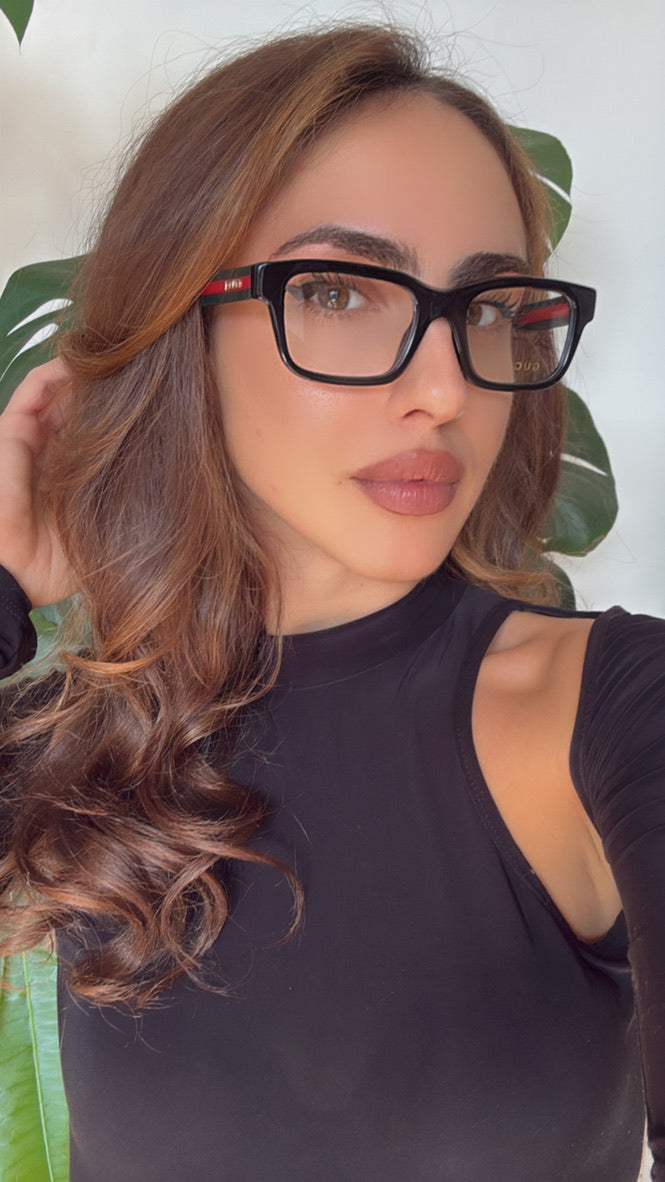 Monturas de ojos de gato Gucci GG0634O en marrón