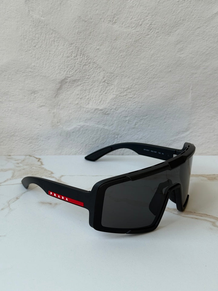 Prada Sport PS B07S Mask Sunglasses in Black