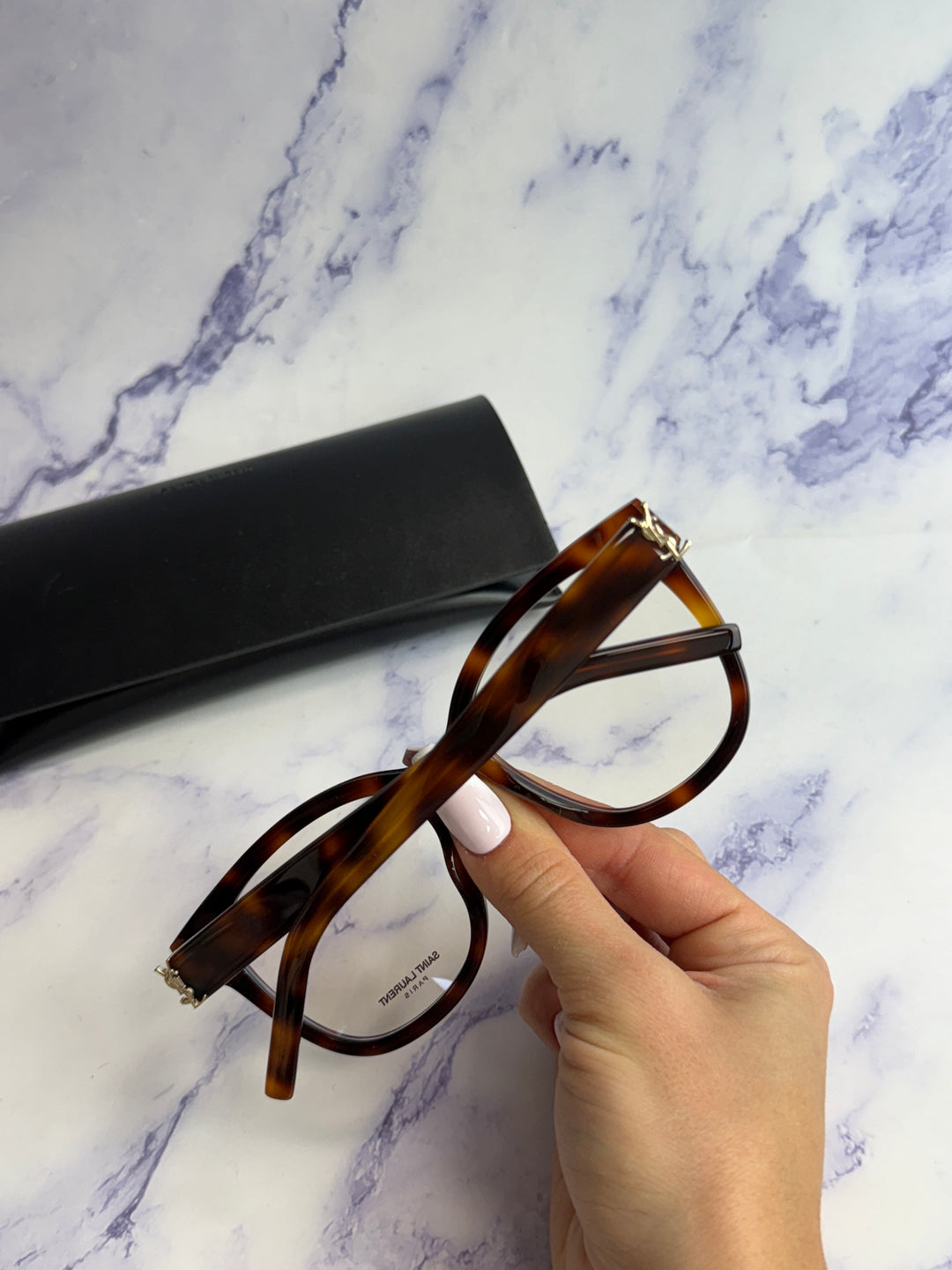 Monturas de anteojos Saint Laurent SLM97 en marrón