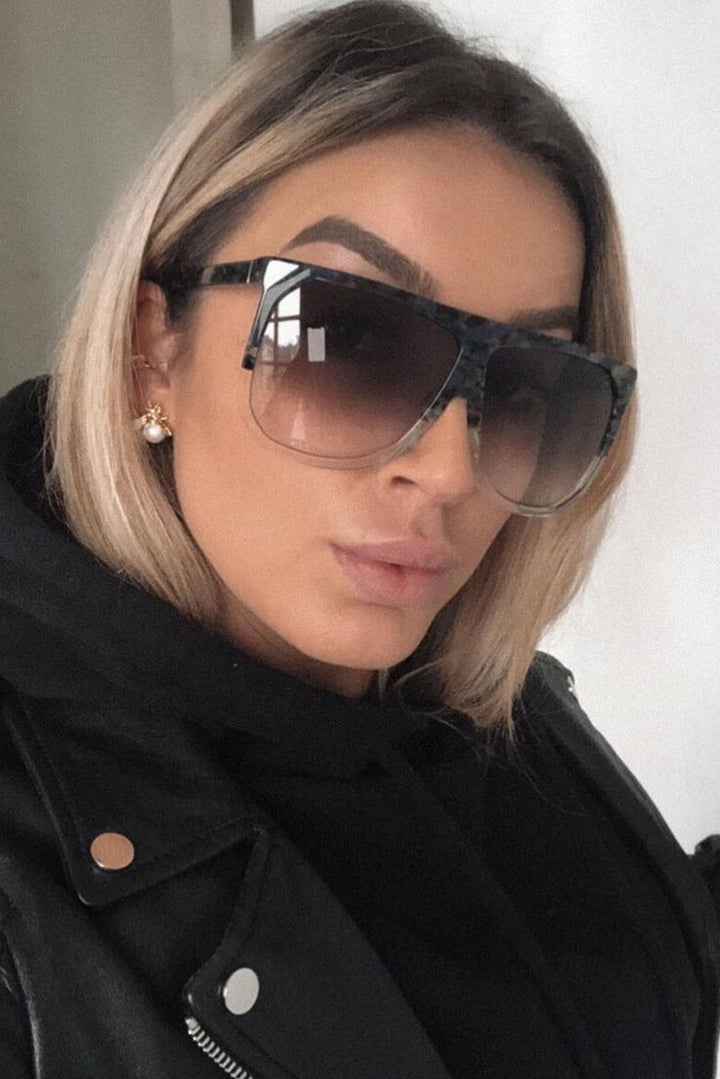 Loewe LW40001F Filipa Oversized Mask Sunglasses in Grey