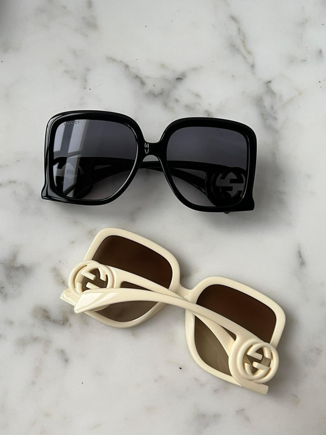 Gucci GG1326S Oversized Square Sunglasses in Ivory
