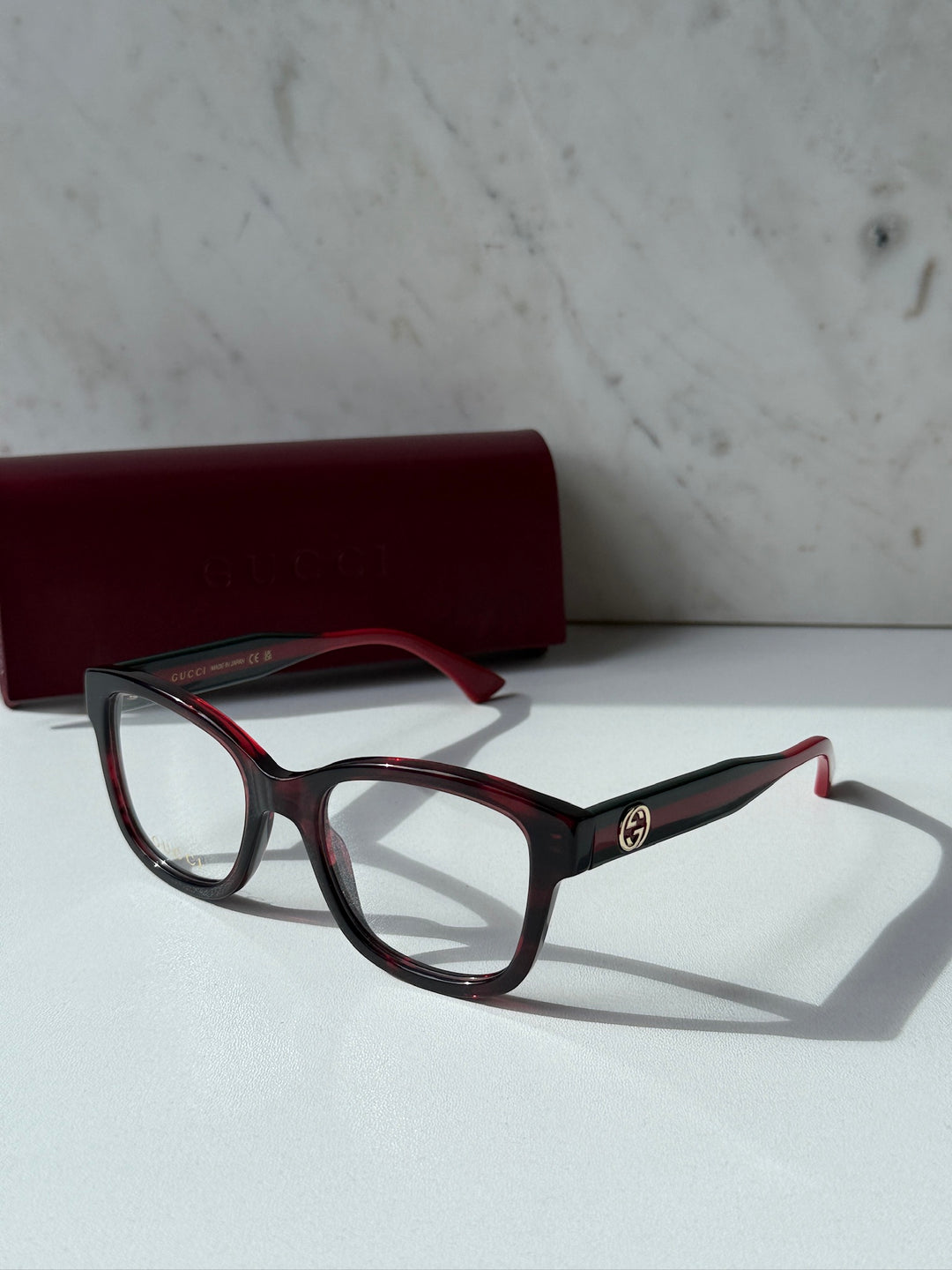 Monturas de ojos de gato Gucci GG0634O en marrón