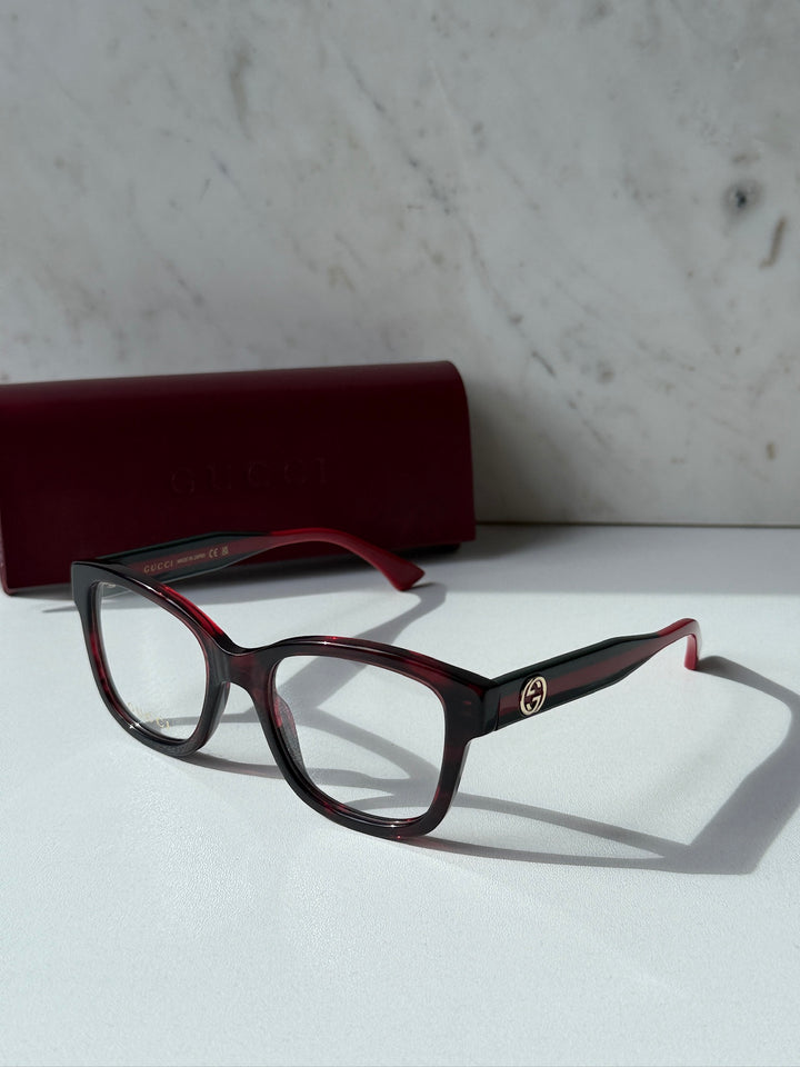 Monturas de ojos de gato Gucci GG0634O en marrón