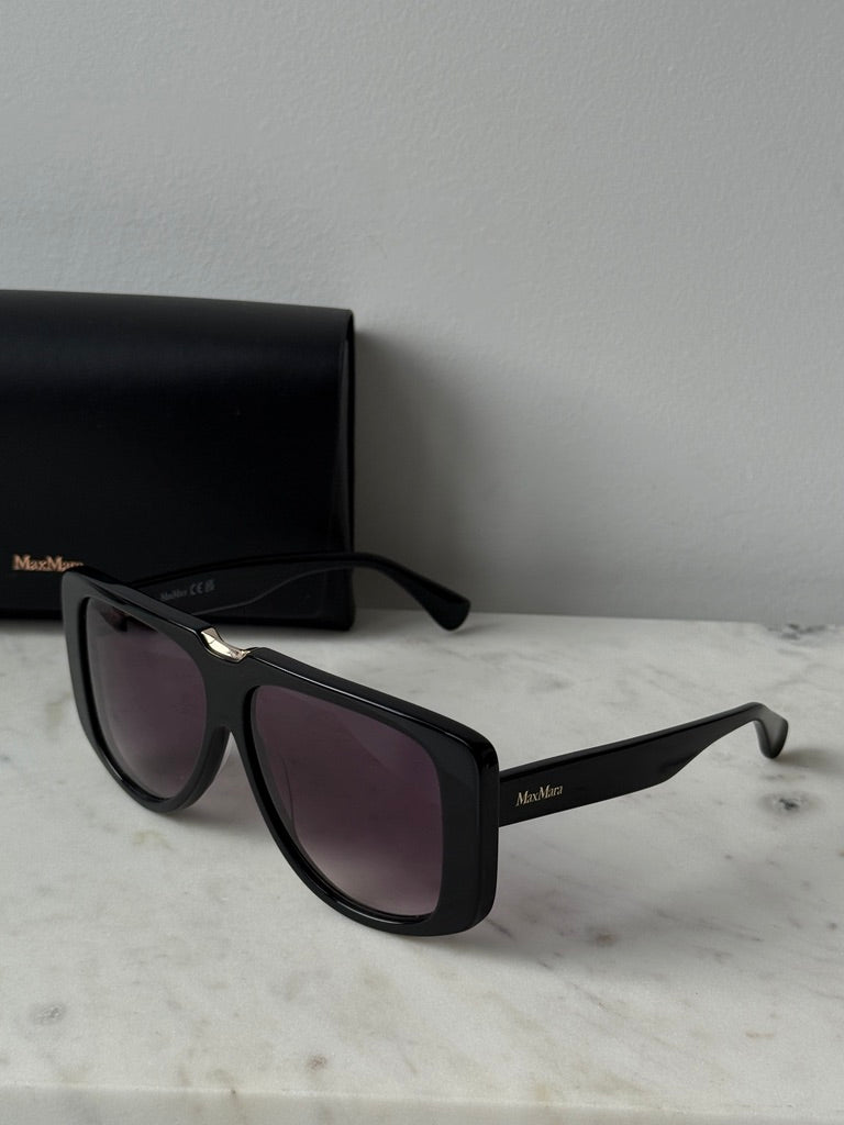 Max Mara MM0075 Spark1 Oversized Sunglasses in Black