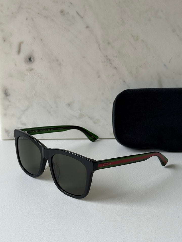 Gucci GG0057SKN Black Unisex Sunglasses