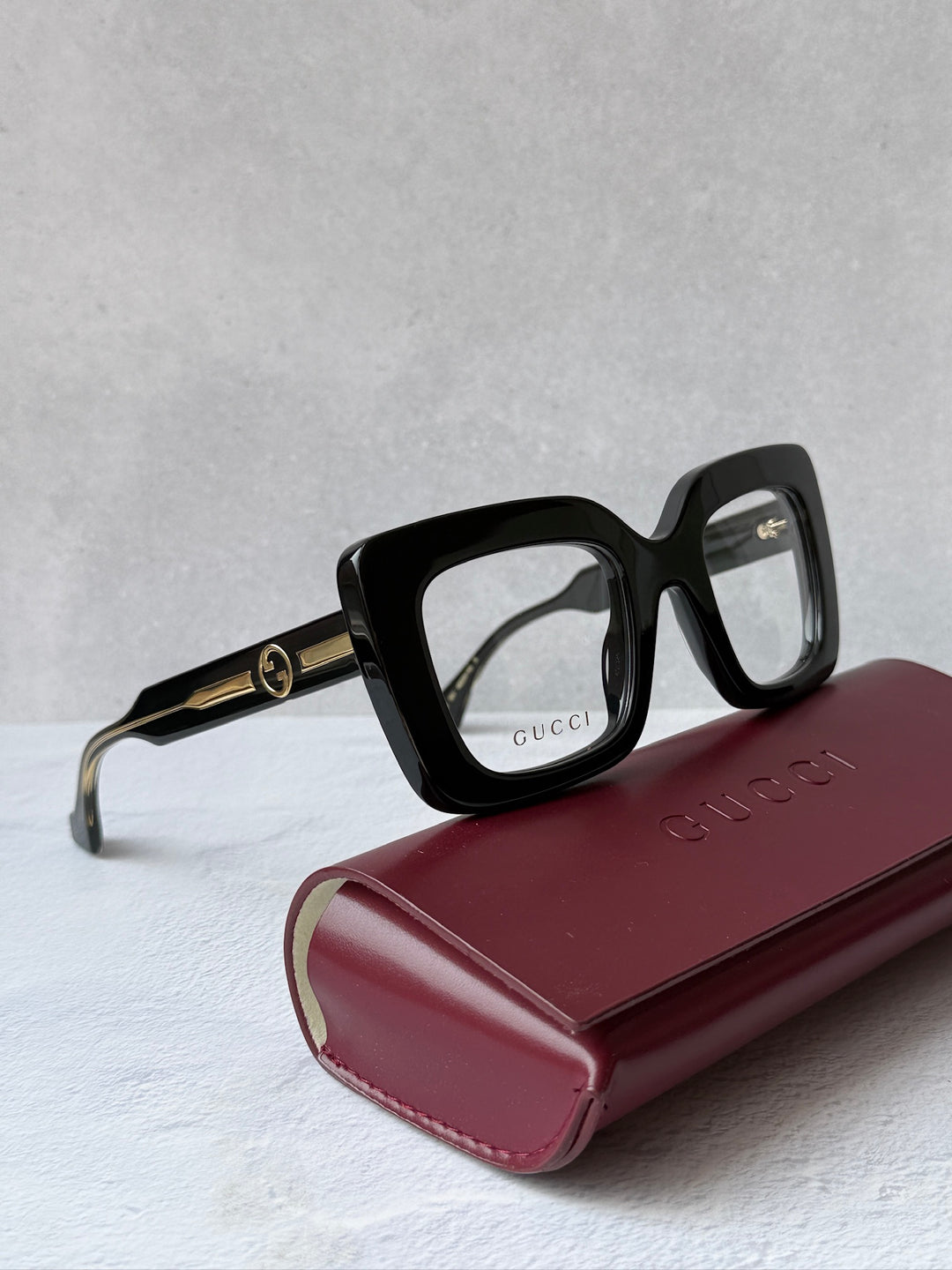 Gucci GG1554O Black Thick Rim Frames