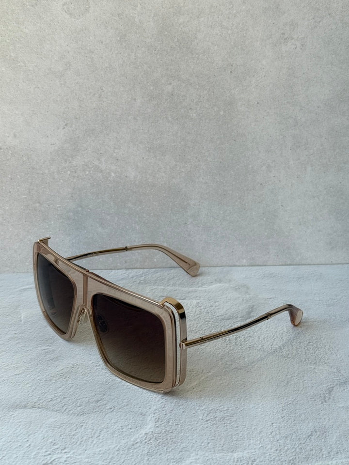 Max Mara MM0119 Jean Sunglasses in Transparent Pink