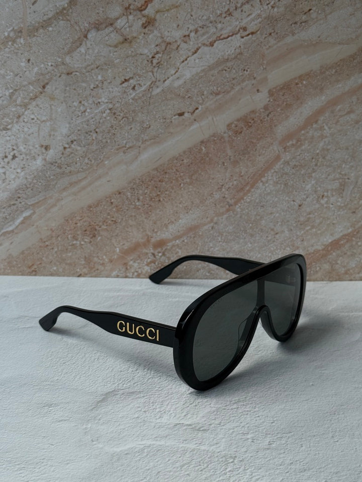 Gucci GG1370S Black Mask Unisex Sunglasses