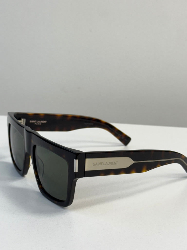Saint Laurent SL628 Sunglasses in Havana Brown – Designer Daydream