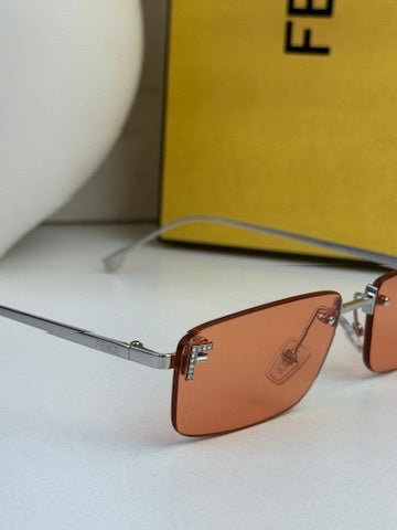 Fendi First FE4172US Rimless Sunglasses in Orange
