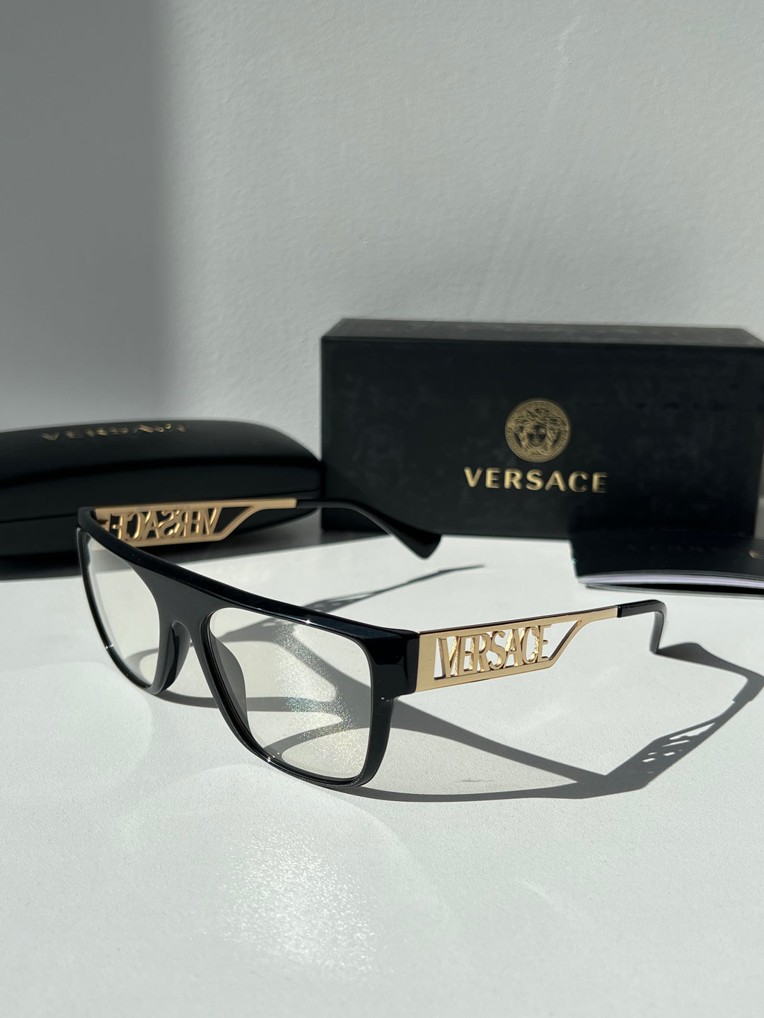 Versace VE3326U Black Gold Unisex Frames